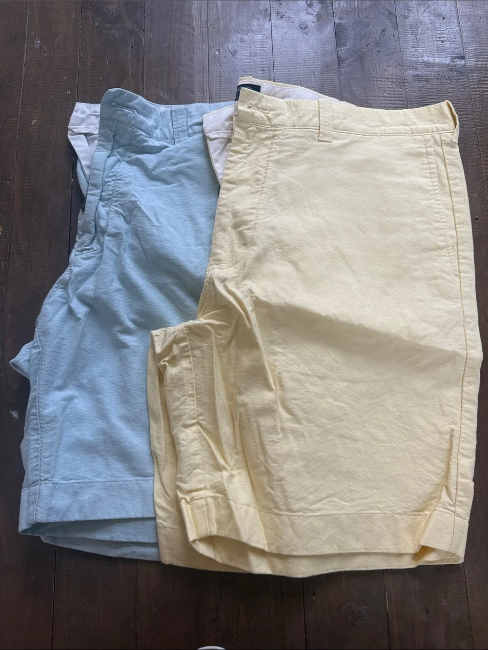 J CREW SUNWASHED OXFORD SHORTS 38W